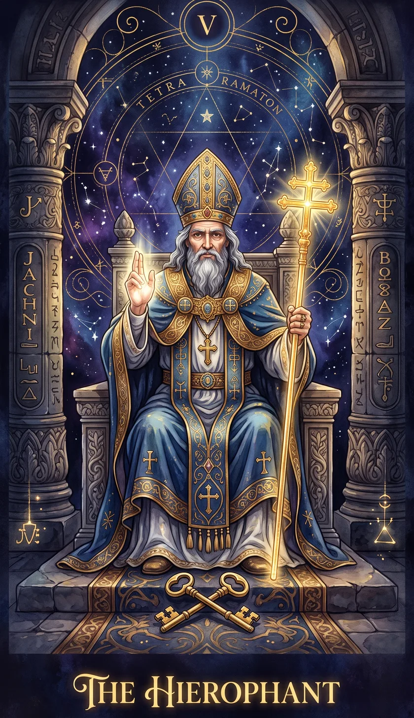 ไพ่ The Hierophant ขึ้นตอนถามเรื่องความสัมพันธ์ หมายความว่าอย่างไร