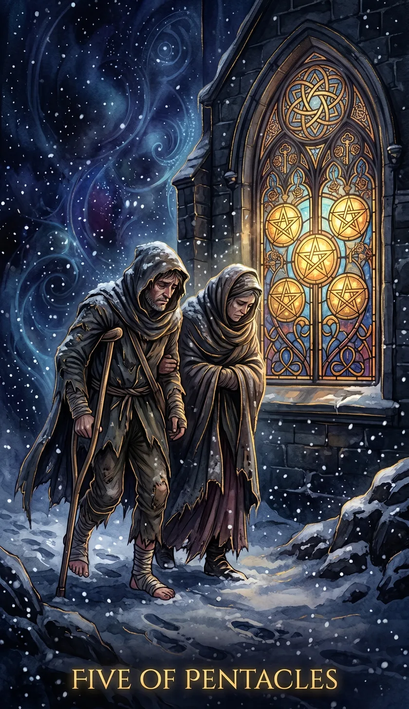 จับได้ไพ่ Five of Pentacles ในเรื่องการเงิน หมายความว่าต้องเตรียมรับมือกับวิกฤตอย่างไร?
